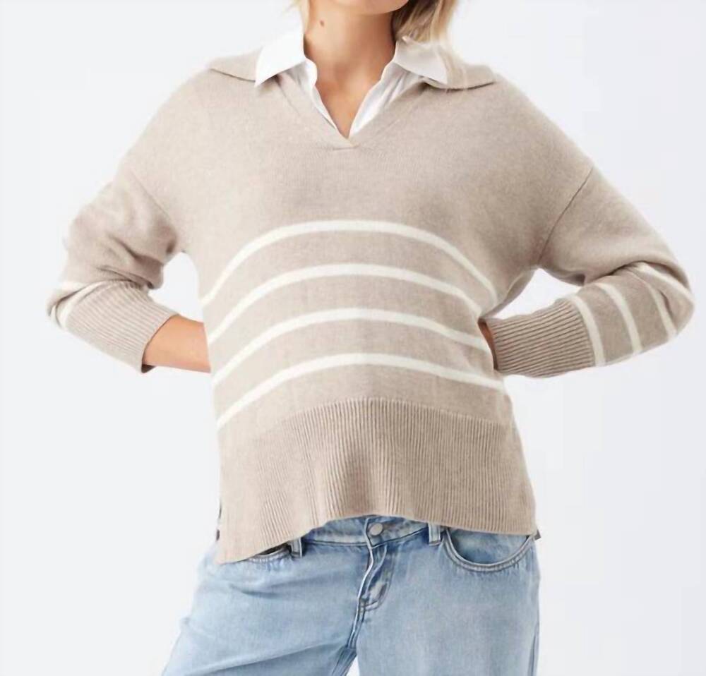 NEW RIPE lori nursing knit sweater -maternity in latte/ chalk